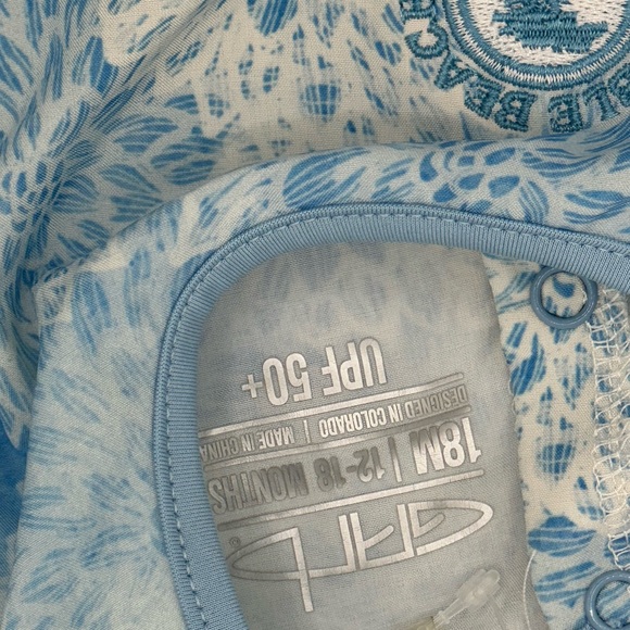 Adorable blue & white golf dress; upf 50+; size 18 months. Perfect for summer. - Picture 3 of 3